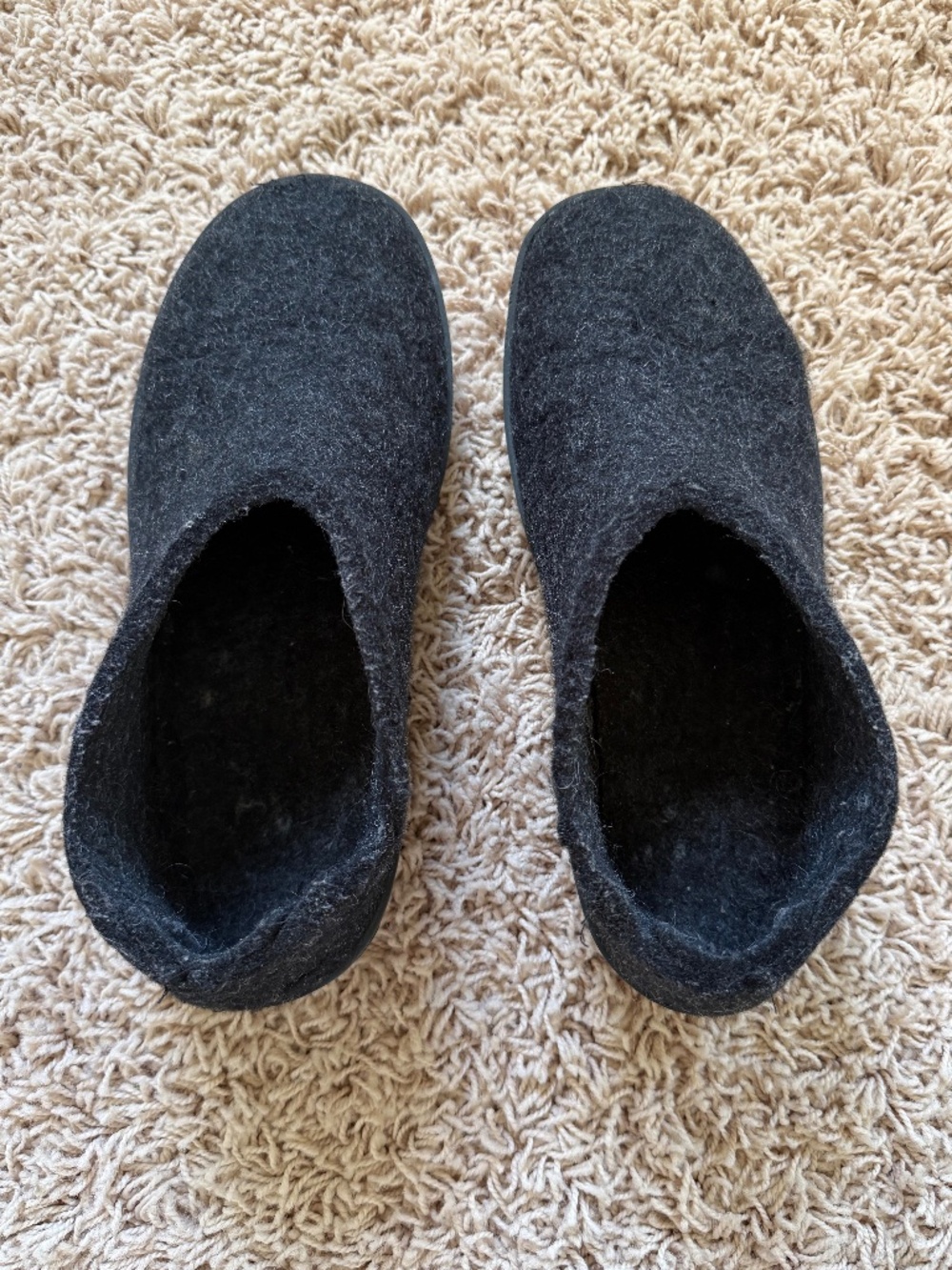 Glerups Wool Shoe with Rubber - Outsole Charcoal/Black Rubber US Women's 7.5-8